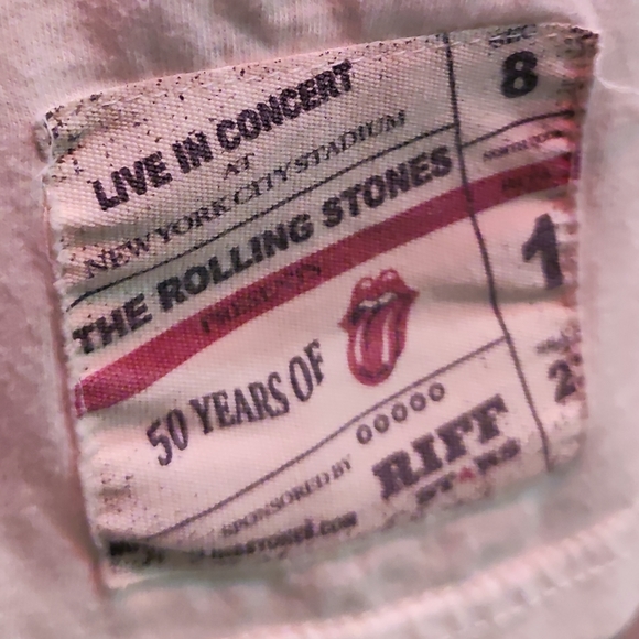 Rolling Stones Keith Live in concert 50 years Riff stars T shirt size Medium - Picture 4 of 5